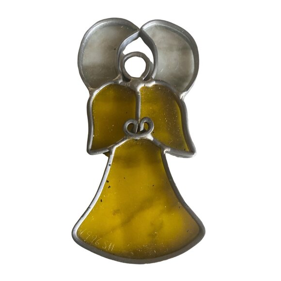 Lot of 8 1990's Collection of Stained Glass Art Angel Window Sun Catchers - Picture 6 of 9